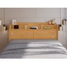 Cabeceira Casal Elisa Conjunto Box Colchão 138cm Naturalle Mdf - 3