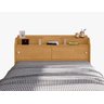 Cabeceira Casal Elisa Conjunto Box Colchão 138cm Naturalle Mdf - 5