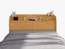 Ver imagem 5 de Cabeceira Casal Elisa Conjunto Box Colchão 138cm Naturalle Mdf