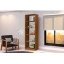 Ver imagem 1 de Armário Organizador Livreiro 4 Prateleiras Office Escritório Nature com Offwhite - Rede Móveis