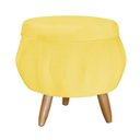 Ver imagem 6 de Kit Pétala - Poltrona, Namoradeira e Puff Suede - Ds Estofados Amarelo