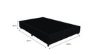 Ver imagem 5 de Cama Box Casal - Tecido Sintético Preto com Colchão Extra Firme D28 - Suporta 80Kg