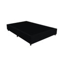 Ver imagem 2 de Cama Box Casal - Tecido Sintético Preto com Colchão Extra Firme D28 - Suporta 80Kg