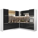 Ver imagem 1 de Cozinha Completa Lux com Armário e Balcão Branco Preto
