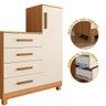 Comoda Adulto Alta para Quarto Versátil Off White - 6
