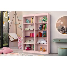Livreiro Multiuso Caio - Rose - 3