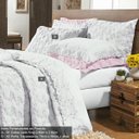 Ver imagem 2 de Kit Colcha King 200 Fios Algodão 3 Peças Nuance Bernadete Casa