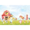 Painel de Tecido Sublimado Fazendinha Aquarela - 1