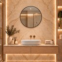 Ver imagem 6 de Espelho Decorativo Redondo Borda Preta 80cm Luxo Goldenx