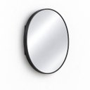 Ver imagem 2 de Espelho Decorativo Redondo Borda Preta 80cm Luxo Goldenx