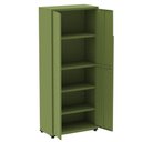 Ver imagem 2 de Armário Alto 2 Portas Pandin 90 Cm (largura) Inmetro Estrutura e Portas Aço Verde C/ Chave