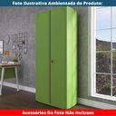 Ver imagem 7 de Armário Alto 2 Portas Pandin 90 Cm (largura) Inmetro Estrutura e Portas Aço Verde C/ Chave