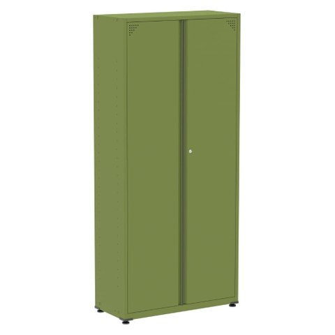 Armário Alto 2 Portas Pandin 90 Cm (largura) Inmetro Estrutura e Portas Aço Verde C/ Chave