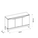 Ver imagem 4 de Buffet Nice Pés com Efeito Flutuante com duas prateleiras DJ Móveis