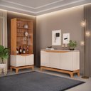 Ver imagem 2 de Buffet Nice Pés com Efeito Flutuante com duas prateleiras DJ Móveis