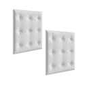 Ver imagem 6 de Kit Peroba Berço Infantil Retrô Branco com Capitonê Branco