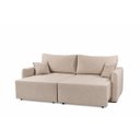 Ver imagem 3 de Sofa Cama 3 Lugares 2,00 m Pé de Madeira Los Angeles:Bege/Linho