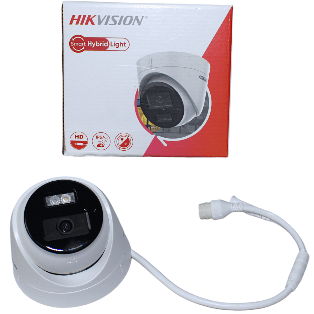 Câmera Dome Ip Full Hd 1080p Lente 2,8mm 2mp Smart Hybrid Hikvision Ds ...