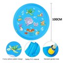 Ver imagem 2 de Piscina Infantil Inflável com Chafariz Tapete Pulverizador Ajuste de Altura da Água Durável Azul