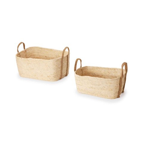 Kit Cesto em Fibra Natural 2 Peças 16001 Mart