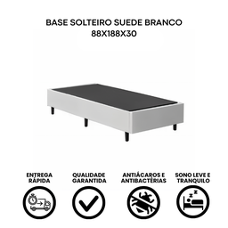 Base Cama Box Solteiro 88x188 - Branco - 5