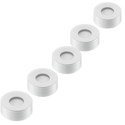Kit 5 Spot Led Redondo Sobrepor Embutir P/ Móveis Nichos:branco Frio/branco