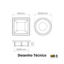 Ver imagem 5 de Kit 5 Spot Led Redondo Sobrepor Embutir P/ Móveis Nichos:branco Frio/branco
