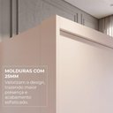 Ver imagem 7 de Guarda-Roupa Casal com 6 Portas e 6 Gavetas Multimóveis Crnvh-GRP139 Neve
