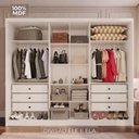 Ver imagem 5 de Guarda-Roupa Casal com 6 Portas e 6 Gavetas Multimóveis Crnvh-GRP139 Neve