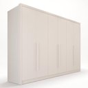 Ver imagem 2 de Guarda-Roupa Casal com 6 Portas e 6 Gavetas Multimóveis Crnvh-GRP139 Neve