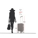 Ver imagem 5 de Mala de Bordo Viagem Rígida Rodas 360º Cadeado Segredo Gladiador D1pp Tamanho Pp: Cereja