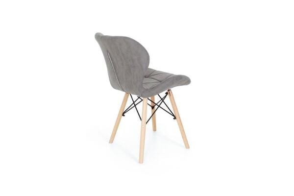 Cadeira Charles Eames Eiffel Slim Special Estofada - Grafite - 3