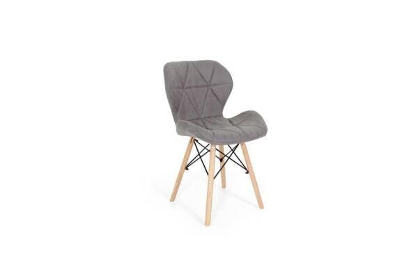 Cadeira Charles Eames Eiffel Slim Special Estofada - Grafite