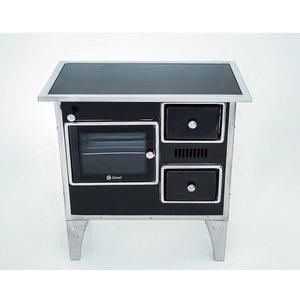Fogão a Lenha Geral Nr 1 com Chaminé Ao Lado Esquerdo Vitroceramico
