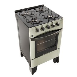 Fogão 4 Bocas Glass Top Plus com Mesa de Vidro Acendimento Automatico Braslar - 1
