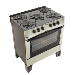 Fogão 5 Bocas Glass Top Plus com Mesa de Vidro Acendimento Automatico Braslar - 2