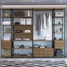 Conjunto Closet Modulado em Estilo Industrial 27804 Steel Quadra Artesano - Vermont/preto Fosco - 1