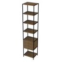 Ver mais imagens de Conjunto Closet Modulado em Estilo Industrial 27804 Steel Quadra Artesano - Vermont/preto Fosco