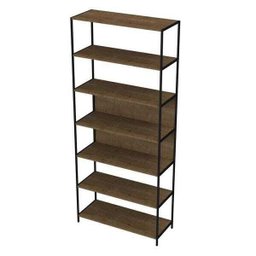 Conjunto Closet Modulado em Estilo Industrial e Mesa de Cabeceira 27803 Steel Quadra Artesano - 2