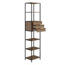 Ver imagem 3 de Conjunto Closet Modulado em Estilo Industrial 27802 Steel Quadra Artesano - Vermont/preto Fosco