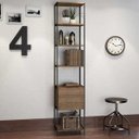Ver imagem 7 de Conjunto Closet Modulado em Estilo Industrial 27802 Steel Quadra Artesano - Vermont/preto Fosco
