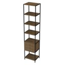 Ver imagem 3 de Conjunto Closet Modulado em Estilo Industrial 27801 Steel Quadra Artesano - Vermont/preto Fosco