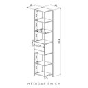 Ver mais imagens de Conjunto Closet Modulado em Estilo Industrial 27801 Steel Quadra Artesano - Vermont/preto Fosco