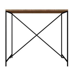 Bancada para Cozinha/jantar Estilo Industrial 27817 Steel Quadra Artesano - Vermont/preto Fosco - 3