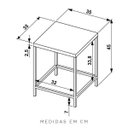 Ver imagem 4 de Kit com 2 Banquetas Baixas Estilo Industrial 27815 Steel Quadra Artesano - Vermont/preto Fosco