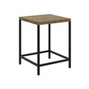 Ver imagem 3 de Kit com 2 Banquetas Baixas Estilo Industrial 27815 Steel Quadra Artesano - Vermont/preto Fosco