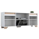 Ver imagem 3 de Rack Estante Sala para TV 2 Portas Benevello - Branco