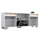 Ver imagem 2 de Rack Estante Sala para TV 2 Portas Benevello - Branco