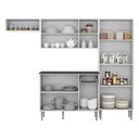 Ver imagem 3 de Cozinha Compacta Xangai 9 Portas Multimóveis Branco Preto
