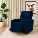Ver imagem 1 de Poltrona Reclinável Sofia Veludo Azul com Porta Copos Loja Sheep